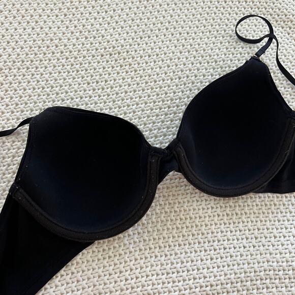 NATORI Black Unpadded Bra Size 32B - Picture 3 of 4